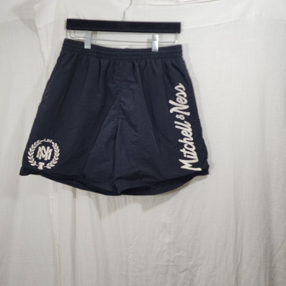 Mitchell & Ness Navy Athletic Shorts - Picture 1 of 11